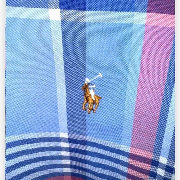 Blue Polo Ralph Lauren Flesh Pony Oxford Button Down Shirt M - Picture 4 of 8